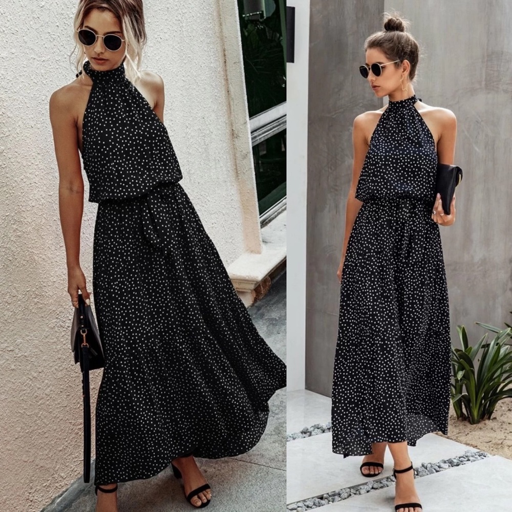 Halter Maxi Dress - Picture 1 of 4